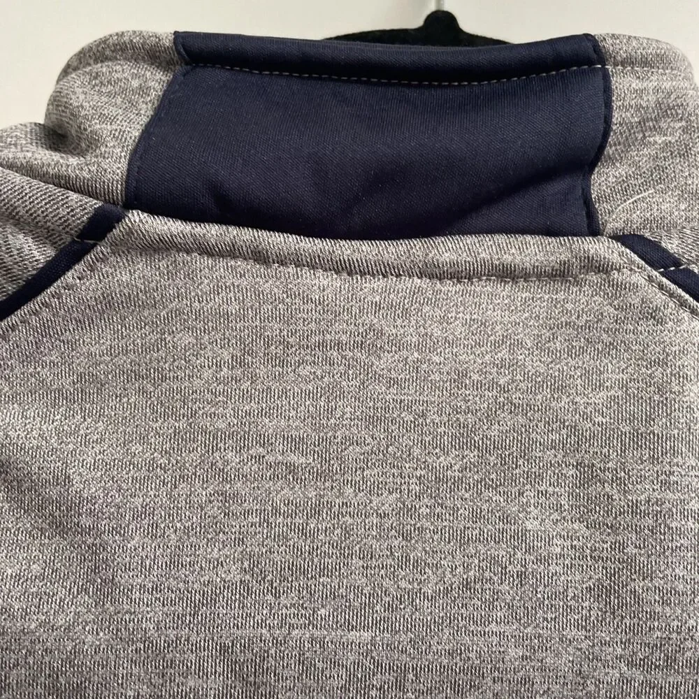 Coliseum Men’s Notre Dame Quarter Zip‎ Balayage Gray Sweatshirt Large